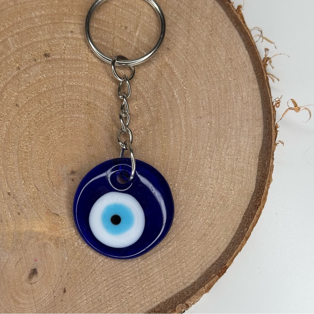 Blue Evil Eye Keychain